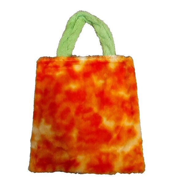 Lot of 4 Faux Fur Silly Face Party Bag Tote Purse Multipurpose Multicolor NWT - Picture 4 of 13